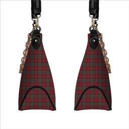 ScotsTee Shop Scottish MacDonald of Glencoe Modern Tartan Handbag Women's Shoulder Bag With Chain