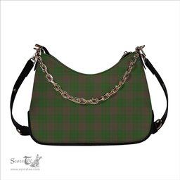 ScotsTee Shop Scottish McAlister of Glenbarr Hunting Ancient Tartan Handbag Women's Shoulder Bag With Chain