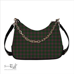 ScotsTee Shop Scottish MacFarlane Hunting Tartan Handbag Women's Shoulder Bag With Chain