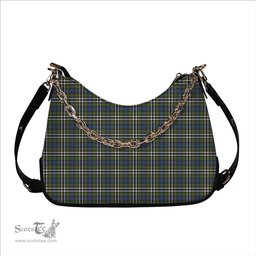 ScotsTee Shop Scottish McDonell of Glengarry Dress Ancient Tartan Handbag Women's Shoulder Bag With Chain