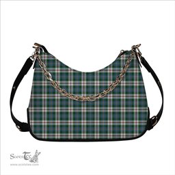 ScotsTee Shop Scottish McLeod Of Californian Ancient Tartan Handbag Women's Shoulder Bag With Chain