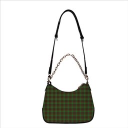 ScotsTee Shop Scottish MacPhee Hunting Ancient Tartan Handbag Women's Shoulder Bag With Chain