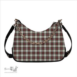 ScotsTee Shop Scottish MacLean Dress Ancient Tartan Handbag Women's Shoulder Bag With Chain