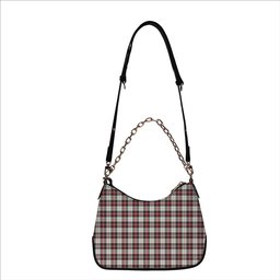 ScotsTee Shop Scottish MacLean Dress Modern Tartan Handbag Women's Shoulder Bag With Chain