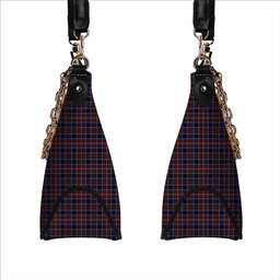 ScotsTee Shop Scottish Moon Georgia USA Tartan Handbag Women's Shoulder Bag With Chain