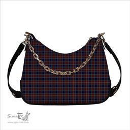 ScotsTee Shop Scottish Moon Georgia USA Tartan Handbag Women's Shoulder Bag With Chain