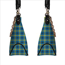 ScotsTee Shop Scottish Laing Modern Tartan Handbag Women's Shoulder Bag With Chain