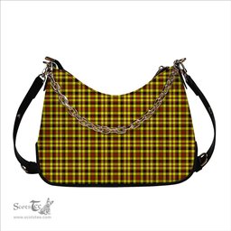 ScotsTee Shop Scottish Jardine Modern Tartan Handbag Women's Shoulder Bag With Chain