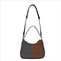 ScotsTee Shop Scottish MacLachlan Ancient Tartan Handbag Women's Shoulder Bag With Chain
