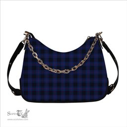 ScotsTee Shop Scottish Morgan Modern Tartan Handbag Women's Shoulder Bag With Chain