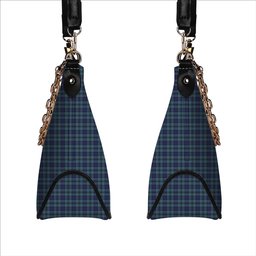 ScotsTee Shop Scottish Hannay Blue Tartan Handbag Women's Shoulder Bag With Chain