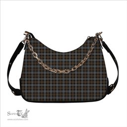 ScotsTee Shop Scottish MacKay Weathered Tartan Handbag Women's Shoulder Bag With Chain