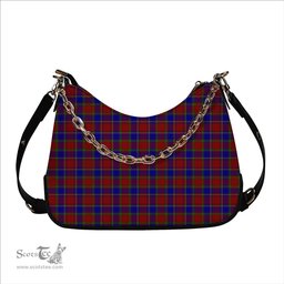 ScotsTee Shop Scottish Mair Tartan Handbag Women's Shoulder Bag With Chain