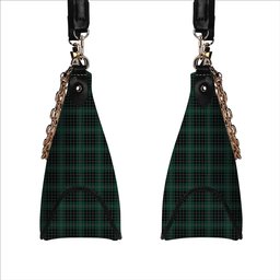ScotsTee Shop Scottish McAulay Hunting Modern Tartan Handbag Women's Shoulder Bag With Chain