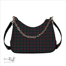 ScotsTee Shop Scottish Lindsay-McGee Ancient Clan Tartan Handbag Women's Shoulder Bag With Chain