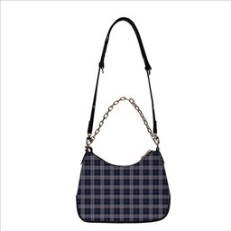 ScotsTee Shop Scottish Yokohama Takashimaya Blue Tartan Handbag Women's Shoulder Bag With Chain
