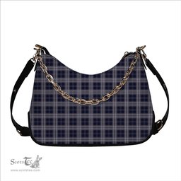 ScotsTee Shop Scottish Yokohama Takashimaya Blue Tartan Handbag Women's Shoulder Bag With Chain