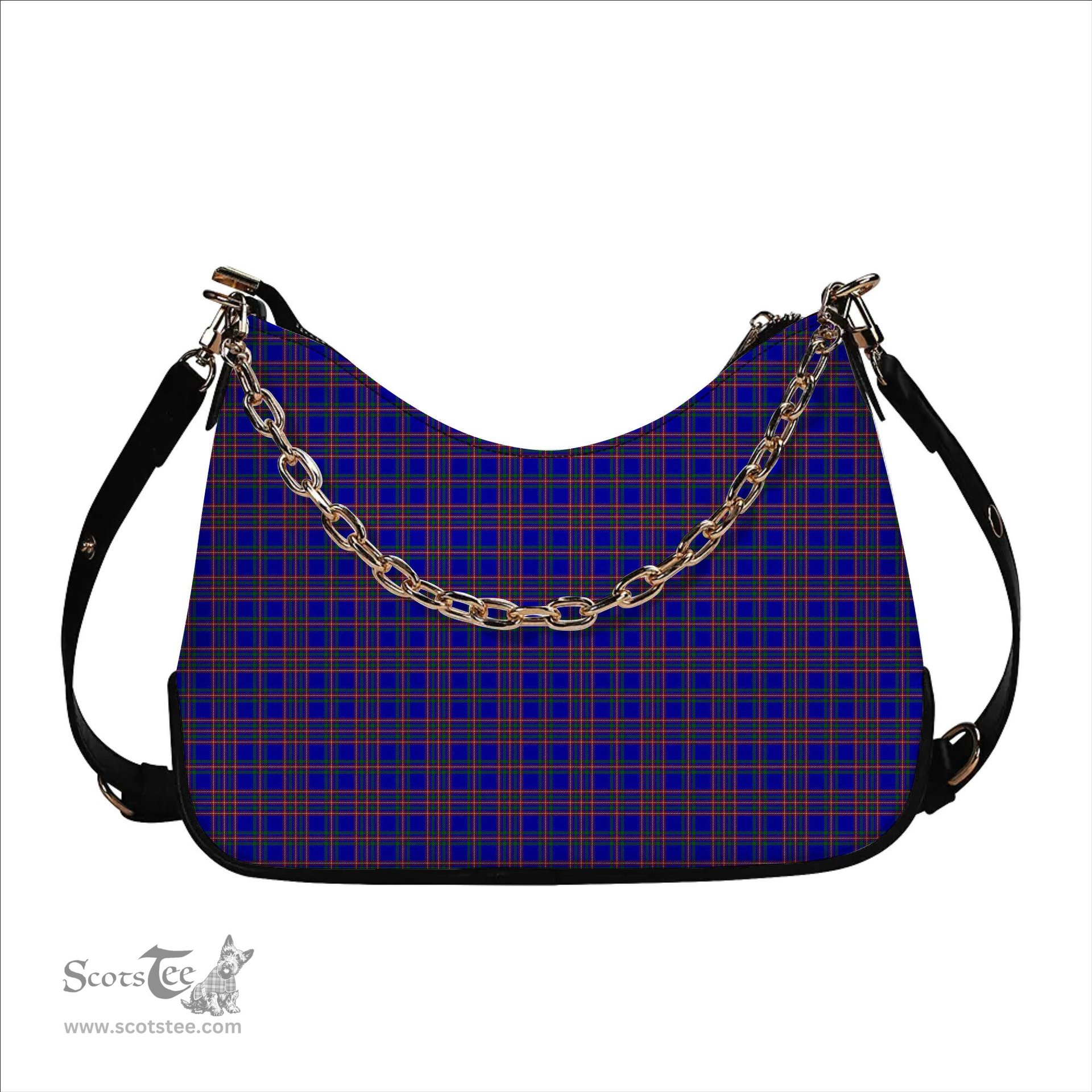 ScotsTee Shop Scottish Yamaue Tartan Handbag Women's Shoulder Bag With Chain