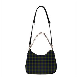 ScotsTee Shop Scottish MacLaren Modern Tartan Handbag Women's Shoulder Bag With Chain