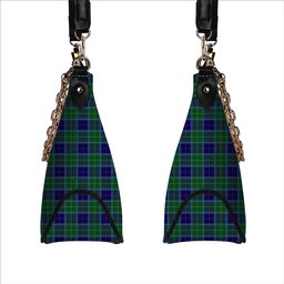 ScotsTee Shop Scottish Wallace Blue Tartan Handbag Women's Shoulder Bag With Chain