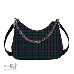 ScotsTee Shop Scottish MacArthur of Milton Modern Tartan Handbag Women's Shoulder Bag With Chain
