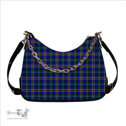 ScotsTee Shop Scottish Hope Modern Tartan Handbag Women's Shoulder Bag With Chain