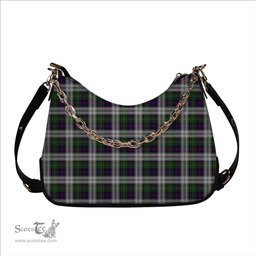 ScotsTee Shop Scottish Malcolm Dress - TD Tartan Handbag Women's Shoulder Bag With Chain