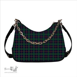 ScotsTee Shop Scottish Irvine Glenn Tartan Handbag Women's Shoulder Bag With Chain