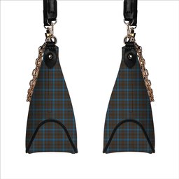ScotsTee Shop Scottish Hanna of Leith yellow line Tartan Handbag Women's Shoulder Bag With Chain