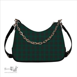 ScotsTee Shop Scottish MacLean of Duart Hunting Modern Tartan Handbag Women's Shoulder Bag With Chain