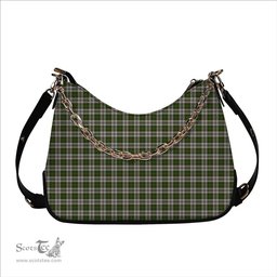 ScotsTee Shop Scottish Hay White Dress Tartan Handbag Women's Shoulder Bag With Chain