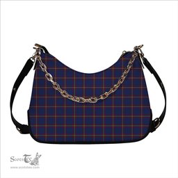 ScotsTee Shop Scottish MacLaine of Lochbuie Tartan Handbag Women's Shoulder Bag With Chain