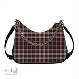 ScotsTee Shop Scottish McCandlish Arisaid Red Tartan Handbag Women's Shoulder Bag With Chain