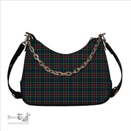 ScotsTee Shop Scottish Keith District Modern Tartan Handbag Women's Shoulder Bag With Chain
