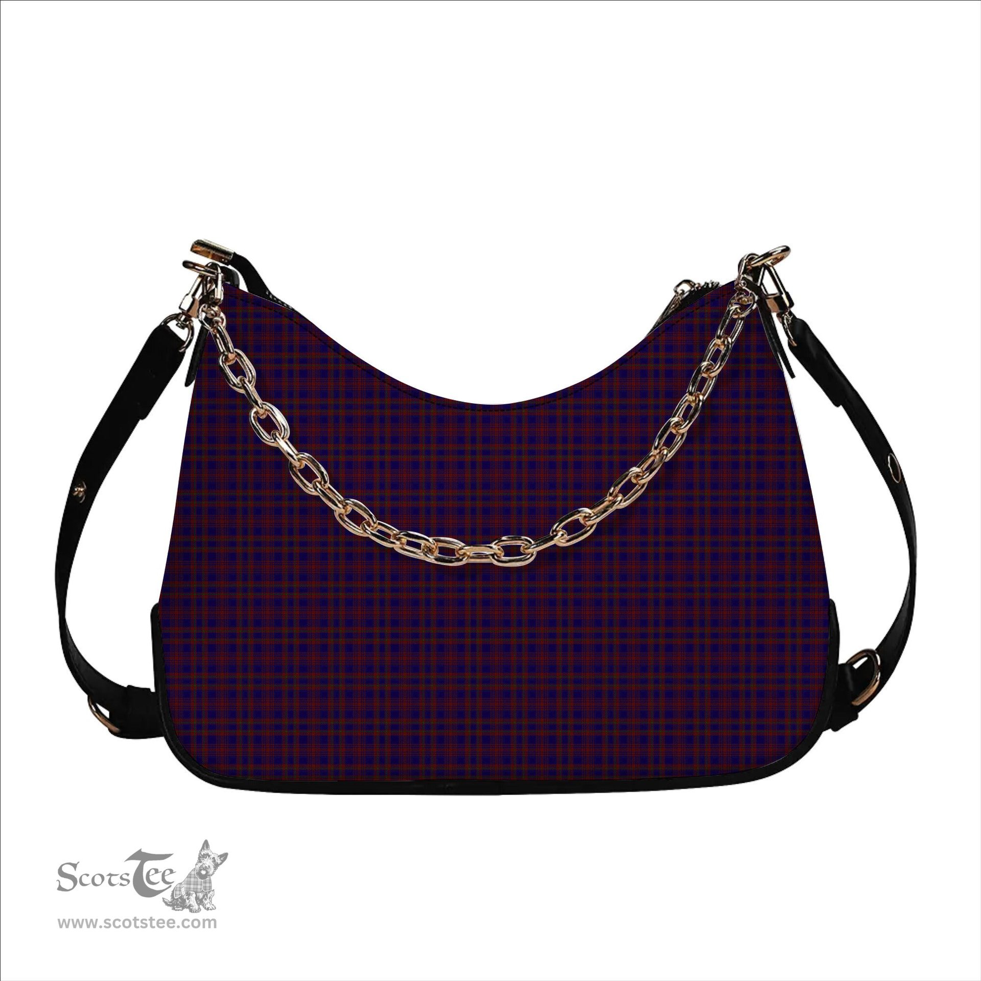 ScotsTee Shop Scottish Nithsdale Dalgliesh Tartan Handbag Women's Shoulder Bag With Chain