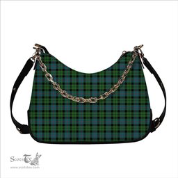 ScotsTee Shop Scottish Morrison Hunting Ancient Tartan Handbag Women's Shoulder Bag With Chain