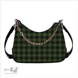 ScotsTee Shop Scottish McIvor Hunting Tartan Handbag Women's Shoulder Bag With Chain