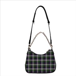 ScotsTee Shop Scottish McCallum Dress Tartan Handbag Women's Shoulder Bag With Chain