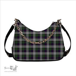 ScotsTee Shop Scottish McCallum Dress Tartan Handbag Women's Shoulder Bag With Chain