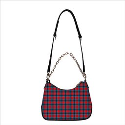 ScotsTee Shop Scottish MacTavish Modern Tartan Handbag Women's Shoulder Bag With Chain