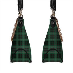 ScotsTee Shop Scottish McAuley Hunting Ancient Tartan Handbag Women's Shoulder Bag With Chain