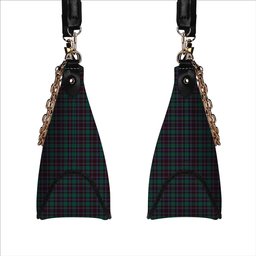 ScotsTee Shop Scottish Hunter of Peebleshire Modern Tartan Handbag Women's Shoulder Bag With Chain