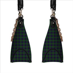 ScotsTee Shop Scottish Leslie Hunting Tartan Handbag Women's Shoulder Bag With Chain