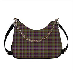 ScotsTee Shop Scottish Wexford County, Crest Range Tartan Handbag Women's Shoulder Bag With Chain