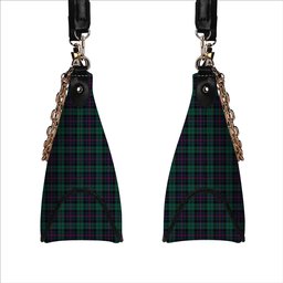 ScotsTee Shop Scottish Morrison Hunting Modern Tartan Handbag Women's Shoulder Bag With Chain