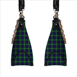 ScotsTee Shop Scottish McIntyre Hunting Modern Tartan Handbag Women's Shoulder Bag With Chain