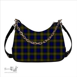 ScotsTee Shop Scottish Muir Tartan Handbag Women's Shoulder Bag With Chain