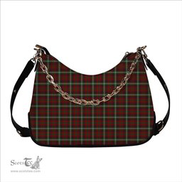 ScotsTee Shop Scottish Maguire Tartan Handbag Women's Shoulder Bag With Chain