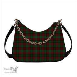 ScotsTee Shop Scottish MacCormick Dress Tartan Handbag Women's Shoulder Bag With Chain