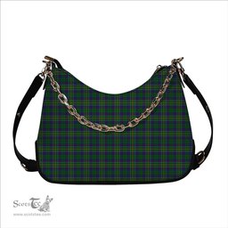 ScotsTee Shop Scottish Hunter of Hunterston Tartan Handbag Women's Shoulder Bag With Chain